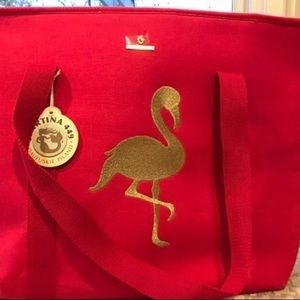 *NWT* Spartina Cooler Tote Flamingo Pink